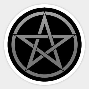 Pentacle in Gray Sticker